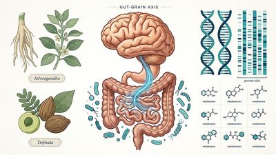 The Gut-Brain Axis: Ayurvedic Adaptogens and the Microbiome